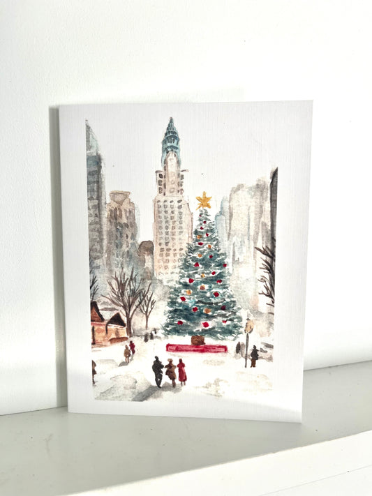 Christmas In New York Cards 10PK