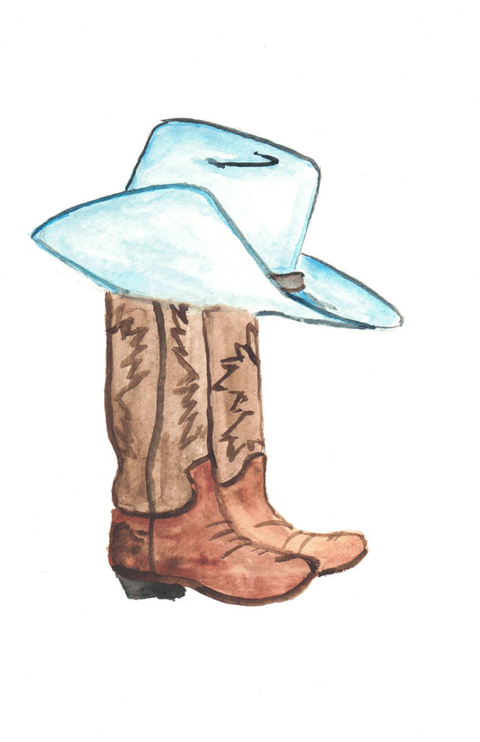 Blue Cowboy 4x6 Original